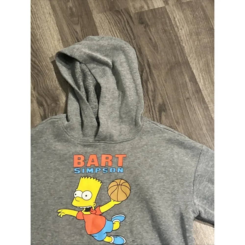 Old Navy Bart Simpson Hoodie Sweatshirt Basketball Youth Kids Boys Size XL 14-16